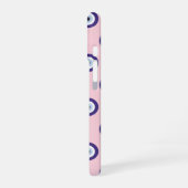 Personalized Pink Evil Eye Pattern Gifts With Name iPhone 16ケース (左側面)