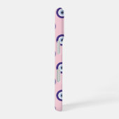 Personalized Pink Evil Eye Pattern Gifts With Name iPhone 16ケース (右側面)