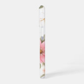 Personalized Pink Floral Case for Women iPhone 16ケース (左側面)