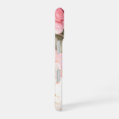 Personalized Pink Floral Case for Women iPhone 16ケース (右側面)