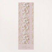 Personalized Pink Floral Yoga Mat ヨガマット (裏面)