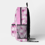 Personalized Pink Girly Butterfly Kawaii Backpack プリントバックパック (右)