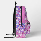 Personalized Pink Girly Butterfly Kawaii Backpack プリントバックパック (左)