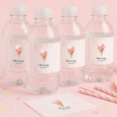 Personalized Pink Ice Cream  ペットボトルラベル