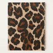 Personalized Pink Leopard Print Chic Animal Print プランナー手帳 (裏面)