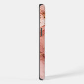 Personalized Pink Marble Aesthetic Phone Case  iPhoneケース (右側面)