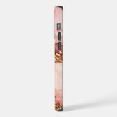 Personalized Pink Marble Aesthetic Phone Case  iPhoneケース (左側面)