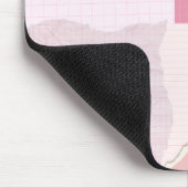 Personalized Pink Mouse Pad マウスパッド (コーナー)