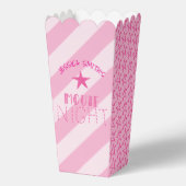 Personalized Pink Movie Night Popcorn Box フェイバーボックス (正面)