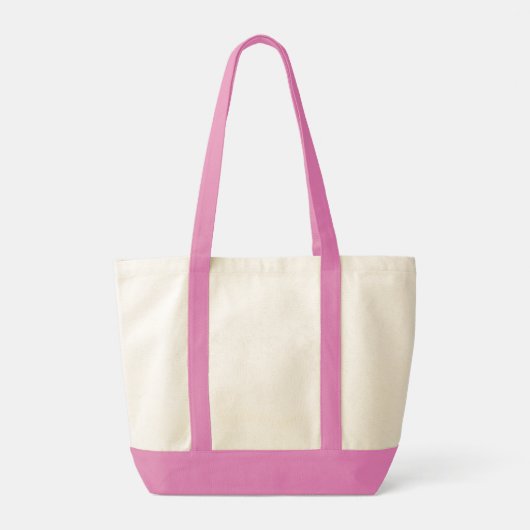 Personalized Pink Name Tote Bag トートバッグ (裏面)