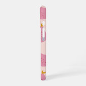 Personalized Pink Pear Pattern Cute Girly Fruit iPhone 16ケース (左側面)