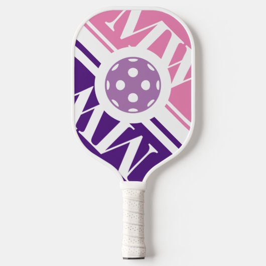 Personalized pink pickleball racket for women ピックルボールラケット (正面)
