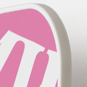 Personalized pink pickleball racket for women ピックルボールラケット (左詳細)