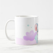 Personalized Pink & Purple Koala Mug – Custom Name コーヒーマグカップ (左)