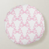 Personalized Pink Ribbon ラウンドクッション (裏面)