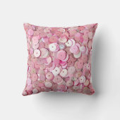 Personalized Pink Sequin Shimmer クッション (裏面)