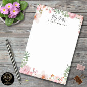 Personalized Pink Spring Flowers  ポストイット