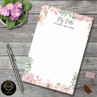 Personalized Pink Spring Flowers  ポストイット