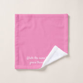 Personalized Pink Towel Set – Custom Name Pink バスタオルセット (ウォッシュタオル)