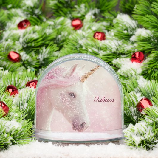 Personalized Pink Unicorn (クリスマス)