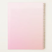 Personalized Pink Valentine Truck Planner Cover プランナー手帳 (裏面)