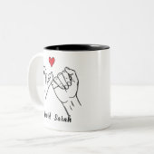 Personalized Pinky Promise Mug Valentine’s Day ツートーンマグカップ (正面左)