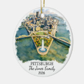 Personalized Pittsburgh, Custom Pennsylvania セラミックオーナメント (左)