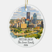Personalized Pittsburgh, Custom Pennsylvania セラミックオーナメント (左)