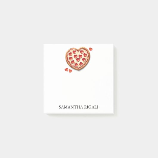 Personalized Pizza Post-it Notes ポストイット (正面)
