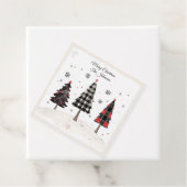 Personalized Plaid Christmas Tree Family Name  フェイバータグ (インサイチュ)