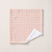 Personalized Plaid Towels Trendy Pastel Colors バスタオルセット (ウォッシュタオル)