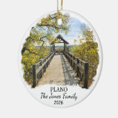 Personalized Plano Ornament, Custom Texas セラミックオーナメント (左)