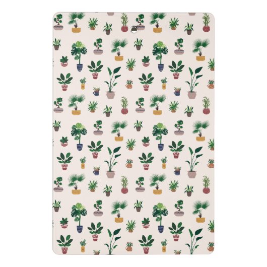 Personalized Plant Lover Botanical Custom Name ミニクリップボード (裏面)