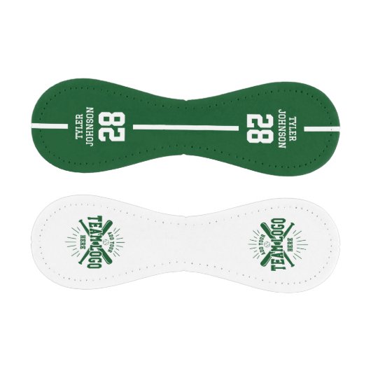 Personalized Player Team Logo Green 野球ボール (パネル)
