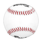 Personalized Player's Name And Number 野球ボール (裏面)