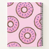 Personalized Playful Pastel Pink Donut  ノートブック (裏面)