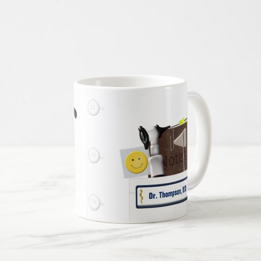 personalized Pockets Mug博士 コーヒーマグカップ (正面右)
