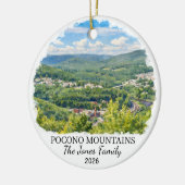 Personalized Pocono Mountains, Custom Pennsylvania セラミックオーナメント (左)