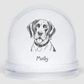 Personalized Pointer Dog Christmas (正面)