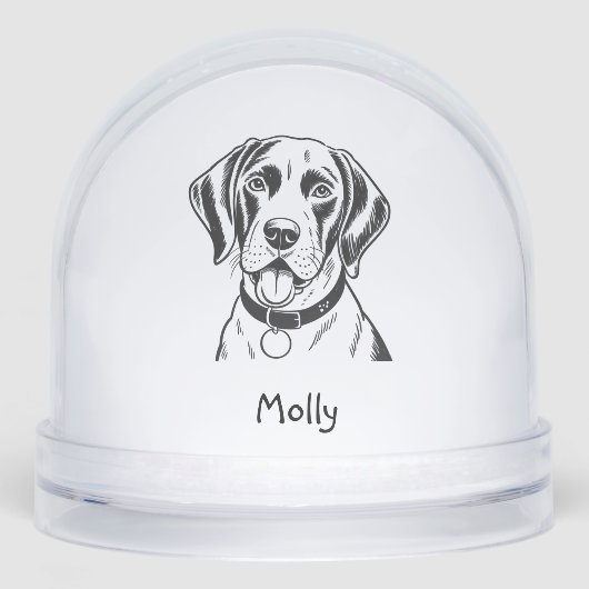 Personalized Pointer Dog Christmas (正面)