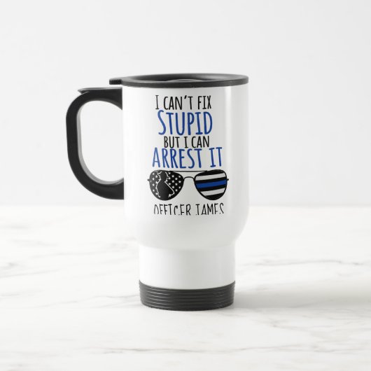 Personalized Police Officer Mug, Police officer  トラベルマグ (左)
