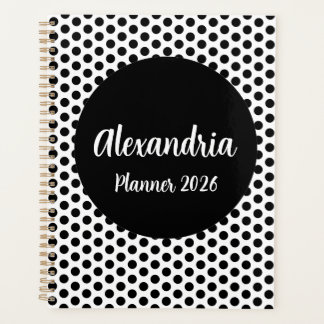 Personalized Polka Dot Planner プランナー手帳