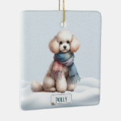 Personalized Poodle Christmas Ornament セラミックオーナメント (右)