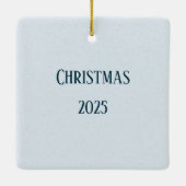 Personalized Poodle Christmas Ornament セラミックオーナメント (裏面)