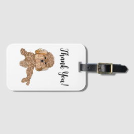 Personalized Poodle Dog Travel ラゲッジタグ