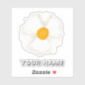 Personalized Poppy Flower Custom-Cut Vinyl Sticker シール (シート)