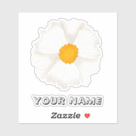 Personalized Poppy Flower Custom-Cut Vinyl Sticker シール