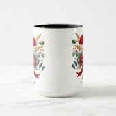 Personalized Poppy Flower Name Mug Gift マグカップ (中央)