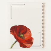 Personalized Poppy Weekly Planner Aesthetic Floral プランナー手帳 (裏面)