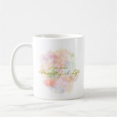 Personalized Positive Quote Resin Art Typography コーヒーマグカップ (左)